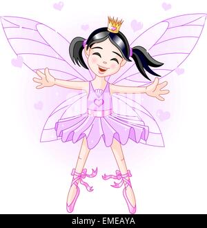 Little violet fairy Stock Vector