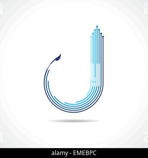 Blue arrow logo vector Stock Vector