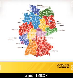 Map of Germany Stock Vector