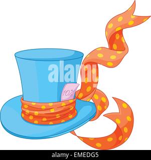 Top hat of Mad Hatter Stock Vector