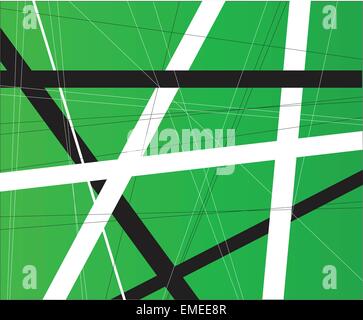 Green Criss Cross Background Stock Vector