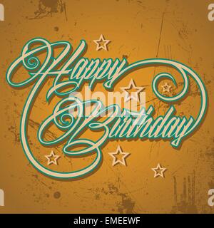 Creative Happy Birthday greeting stock vector Stock Vector