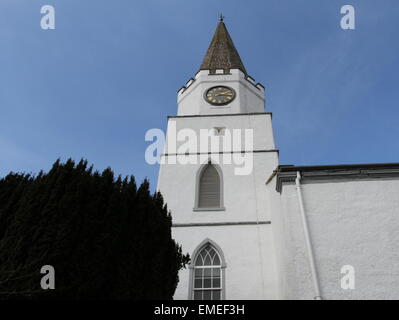 Spire of The White Church Comrie Scotland  April 2015 Stock Photo