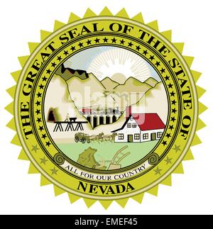 Nevada State Seal Stock Vector