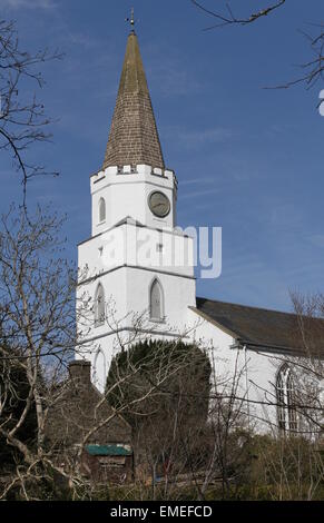 Spire of The White Church Comrie Scotland  April 2015 Stock Photo