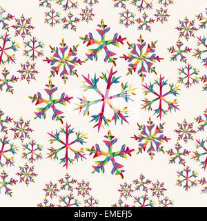 Christmas snowflakes seamless pattern Stock Vector