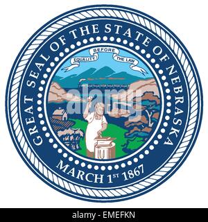 Nebraska State Seal Stock Vector