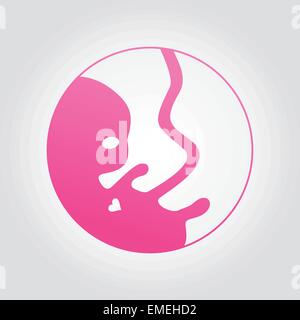 human embryo Stock Vector