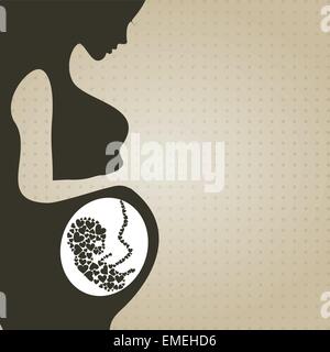 pregnant woman Stock Vector