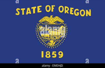 Oregon State Flag Stock Vector