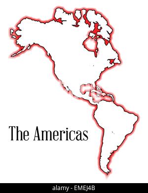 The Americas Stock Vector