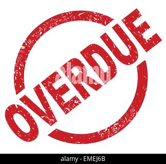 Overdue Red Rubber Stamp Vector Isolated Stock Vector Image & Art - Alamy