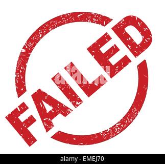 Failed Stock Vector