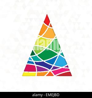 tree in rainbow colors Stock Vector