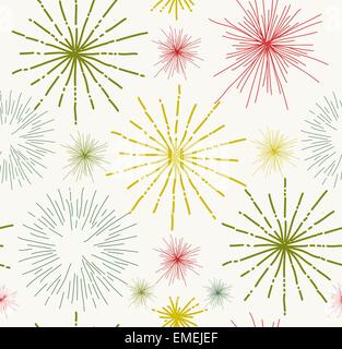 Abstract stars doodle seamless pattern Stock Vector