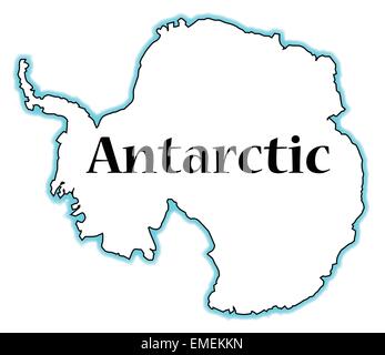 antarctica map black and white clipart