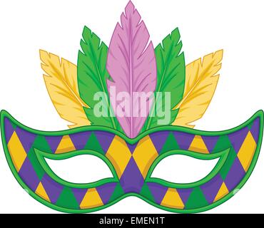 Mardi Gras mask Stock Vector