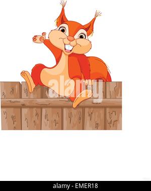 Funny squirrel Stock Vector