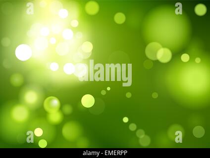 Green Bokeh Background Stock Vector