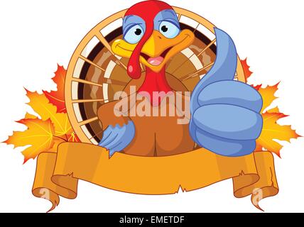 Cute turkey Stock Vector