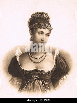 Pauline Bonaparte (1780 – 1825), first sovereign Duchess of Guastalla, an imperial French Princess. Stock Photo