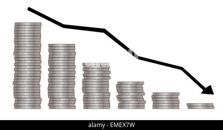 Going Down Stock Vector