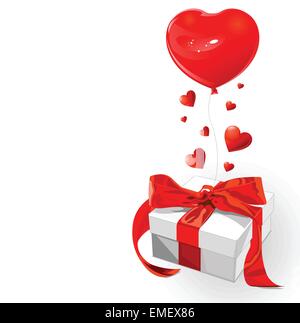 Valentine gift box Stock Vector