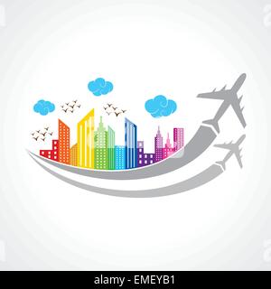 Background with colorful airplanes Stock Vector Image & Art - Alamy