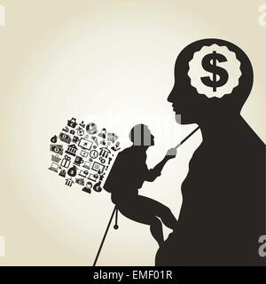 Business alpinism Stock Vector