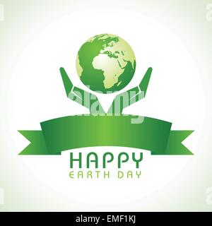 Creative Happy Earth Day Greeting stock vector Stock Vector