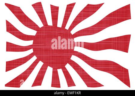 Waving Japanese Flag Stock Vector