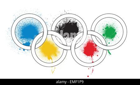 Olympic Splashes Stock Vector