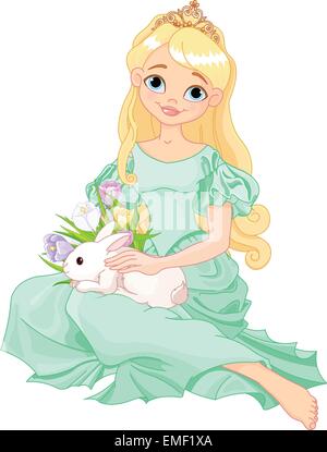 Easter princess Stock Vector