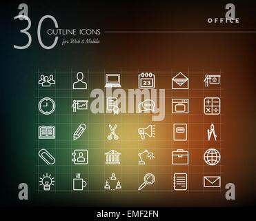 Office Chair outline icon. Business sign Stock Vector Image & Art - Alamy