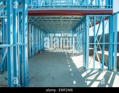 New home under construction using steel frames Stock Photo