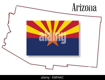 Arizona State map Stock Vector Image & Art - Alamy