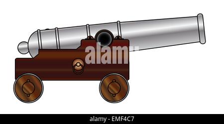 Old pirate ship cannon Stock Vector Image & Art - Alamy