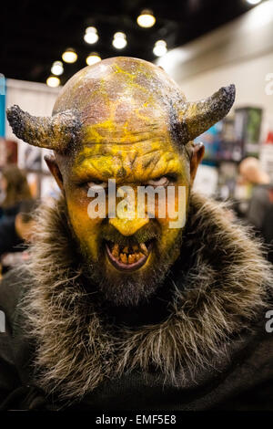 Demon cosplay at Fan Expo Vancouver in Vancouver, BC, Canada Stock Photo