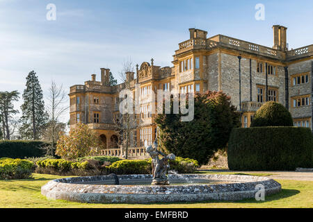 Eynsham Hall Hotel is a country house hotel in a Georgian Manor House in North Leigh, Witney, Oxfordshire, UK Stock Photo