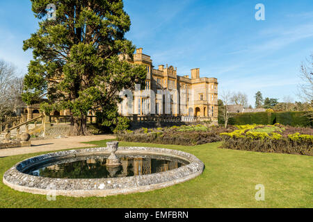 Eynsham Hall Hotel is a country house hotel in a Georgian Manor House in North Leigh, Witney, Oxfordshire, UK Stock Photo