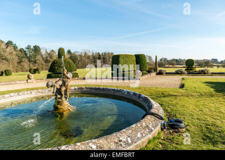 Eynsham Hall Hotel is a country house hotel in a Georgian Manor House in North Leigh, Witney, Oxfordshire, UK Stock Photo