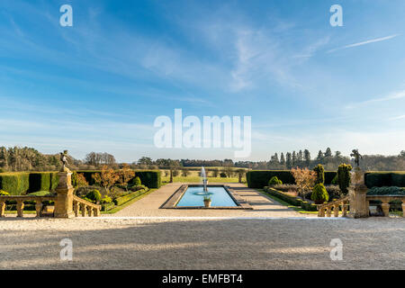 Eynsham Hall Hotel is a country house hotel in a Georgian Manor House in North Leigh, Witney, Oxfordshire, UK Stock Photo