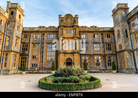 Eynsham Hall Hotel is a country house hotel in a Georgian Manor House in North Leigh, Witney, Oxfordshire, UK Stock Photo