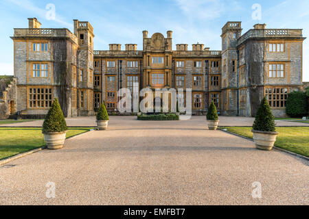 Eynsham Hall Hotel is a country house hotel in a Georgian Manor House in North Leigh, Witney, Oxfordshire, UK Stock Photo