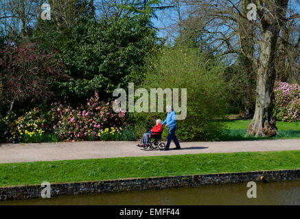 The gardens of Baddsley Clinton, a National Trust property, Warwickshire, England UK Stock Photo