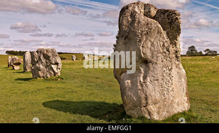 UK Wiltshire Avebury Part Of Stone circle Stock Photo