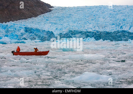 The San Rafael Glacier in Laguna San Rafael National Park in the Northern Patagonian Ice Field in southern Chile, South America. Stock Photo