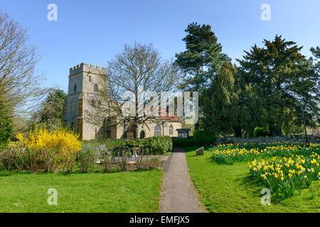 St Andrews Church Great Linford Milton Keynes Stock Photo