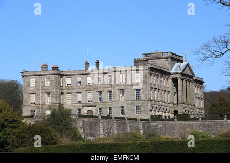 West and south facades (from PRW), Lyme Park, Disley, Stockport, Cheshire, England, Great Britain, United Kingdom, UK, Europe Stock Photo