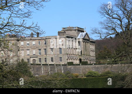 West and south facades (from PRW), Lyme Park, Disley, Stockport, Cheshire, England, Great Britain, United Kingdom, UK, Europe Stock Photo